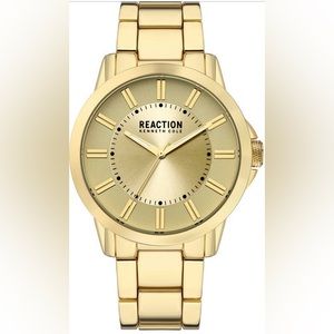 NEW Kenneth Cole Reaction Men's Champagne Dial 3 Hands Movement Watch, 4…